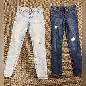 GAP and Cat & Jack Kids Jeans Bundle - Light Blue and Dark Blue